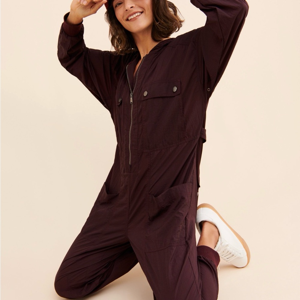 Free People Movement Speak My Language Runsie Jumpsuit, Size M - Picture 3 of 10